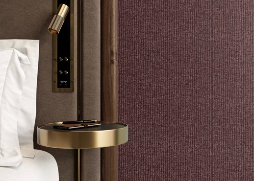 Vinyl Wall Covering Genon Contract Cabled PALE GREY Room Scene