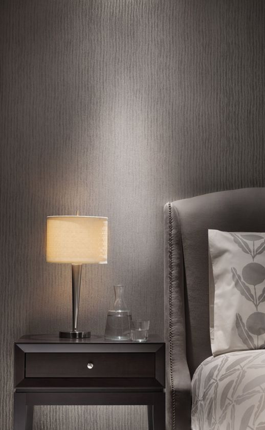 Vinyl Wall Covering Genon Contract Cascade Taut Taupe Room Scene