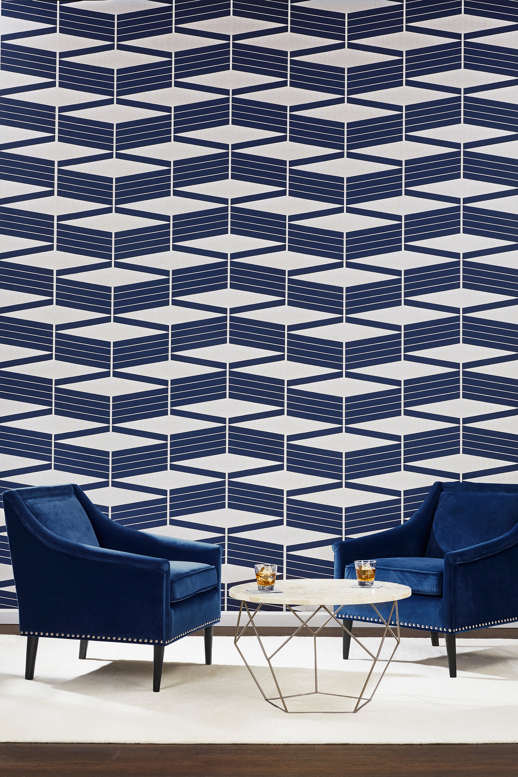 Vinyl Wall Covering Genon Contract Epic Lines Eclipse Room Scene