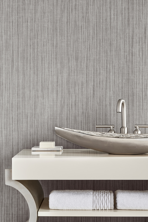 Vinyl Wall Covering Genon Contract Flair Greige Glimmer Room Scene