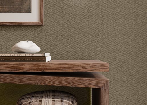 Vinyl Wall Covering Genon Contract Highland Weave PITCH BLACK Room Scene