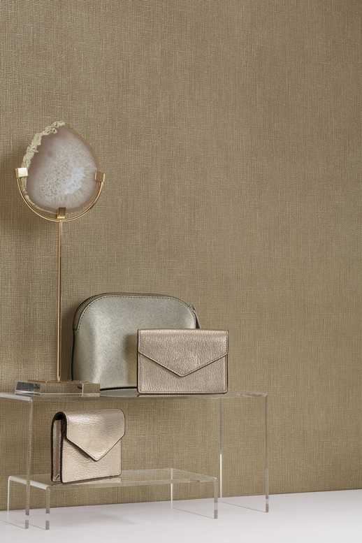 Vinyl Wall Covering Genon Contract Luxe Linen Ivory Silk Room Scene