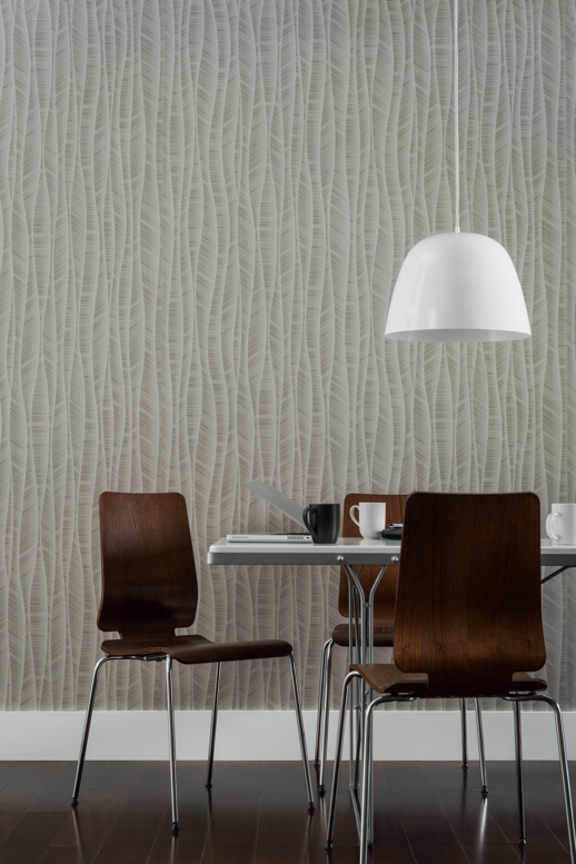 Vinyl Wall Covering Genon Contract Urban Vibe Uptown Taupe Room Scene