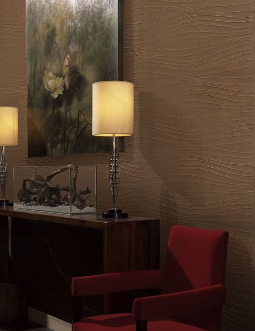 Specialty Wallcovering Handcrafted Blaine Pearl Room Scene