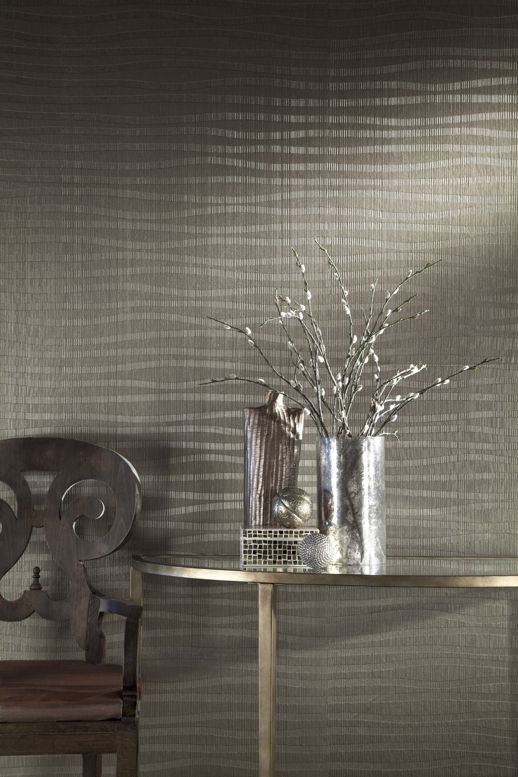 Specialty Wallcovering Handcrafted Broderick Patina Room Scene