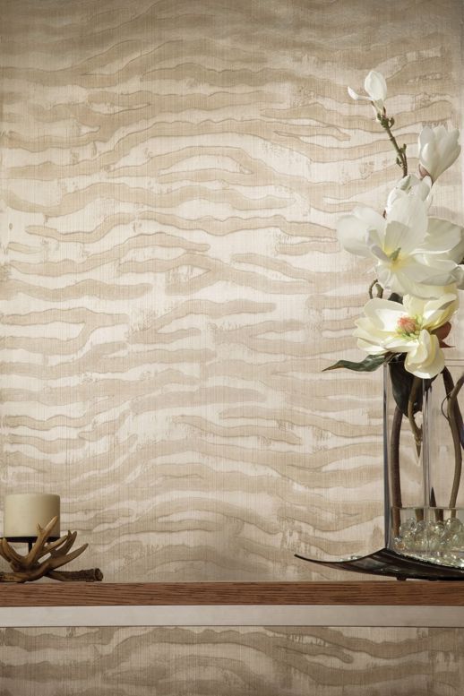 Vinyl Wall Covering Handcrafted Burton Champagne Room Scene