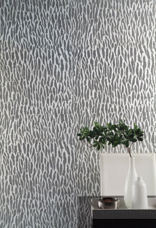 Specialty Wallcovering Handcrafted Deacon White Room Scene