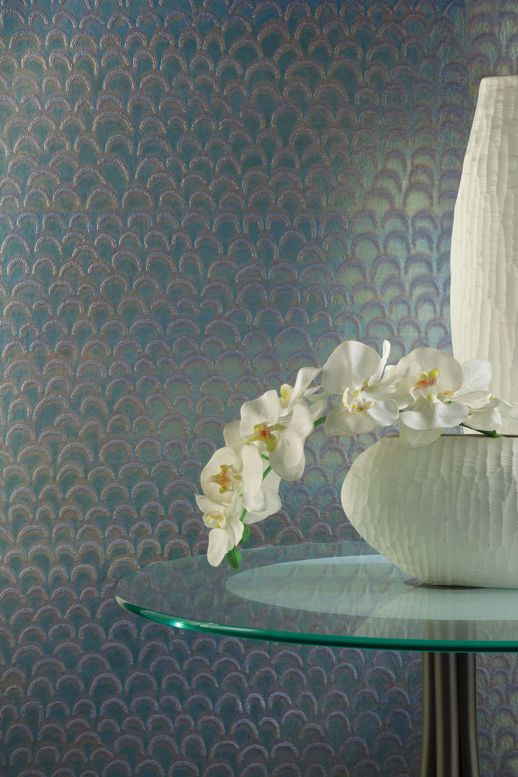 Specialty Wallcovering Handcrafted Marcel White Room Scene