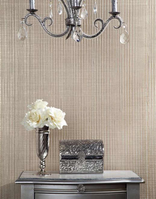 Specialty Wallcovering Handcrafted Pompeo Quartz Room Scene