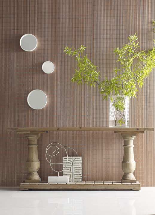 Specialty Wallcovering Handcrafted Wilshire Copper Room Scene
