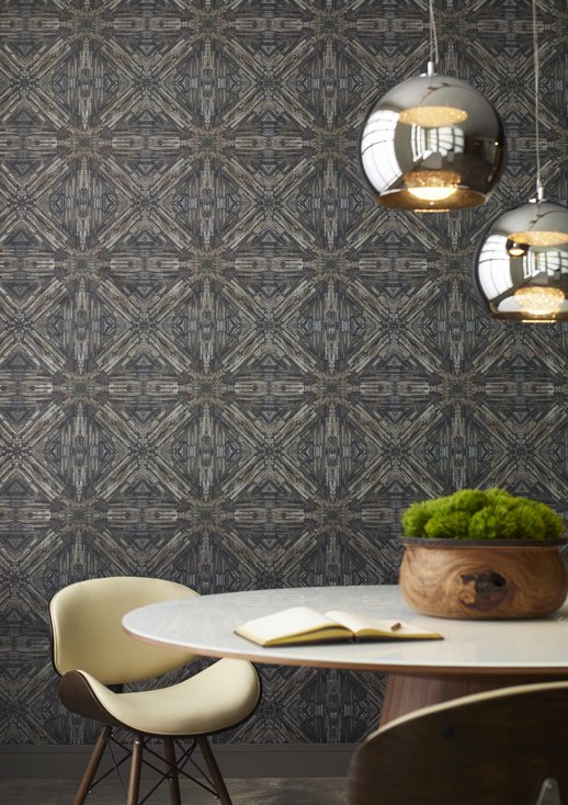 Vinyl Wall Covering Invinci Apricus Jacbean Room Scene