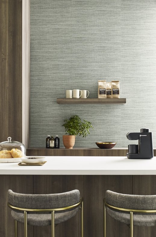 Vinyl Wall Covering Invinci Argenti Marmalade Room Scene