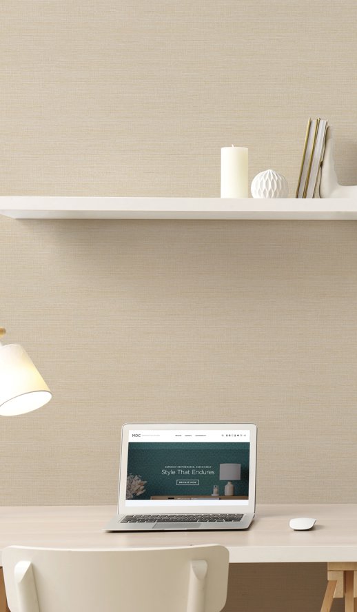 Vinyl Wall Covering Invinci Carrina Manitou Room Scene