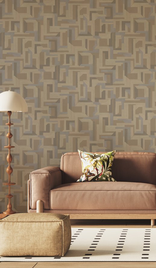 Vinyl Wall Covering Invinci Elva Fresco Room Scene