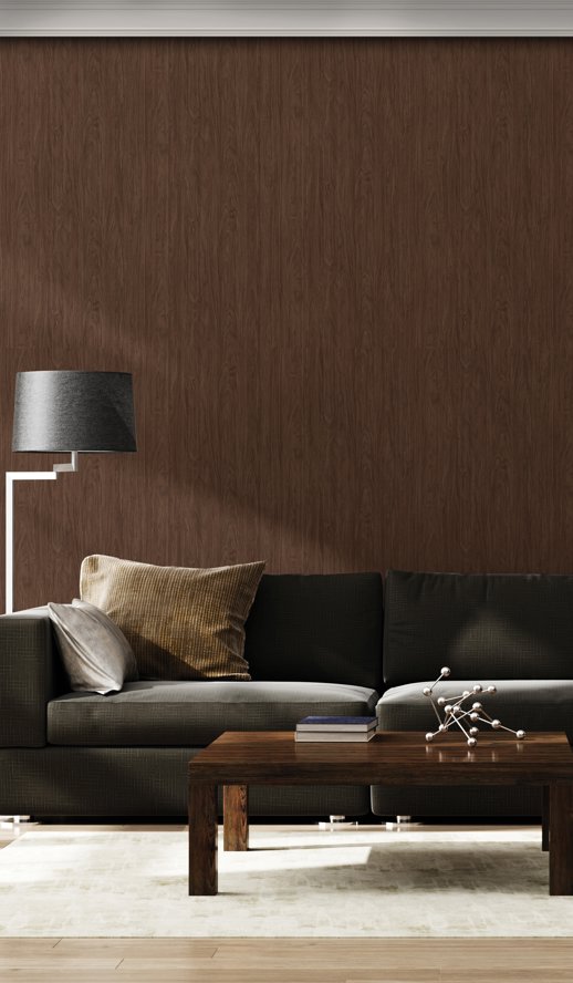 Vinyl Wall Covering Invinci Kyrie Barnwood Room Scene