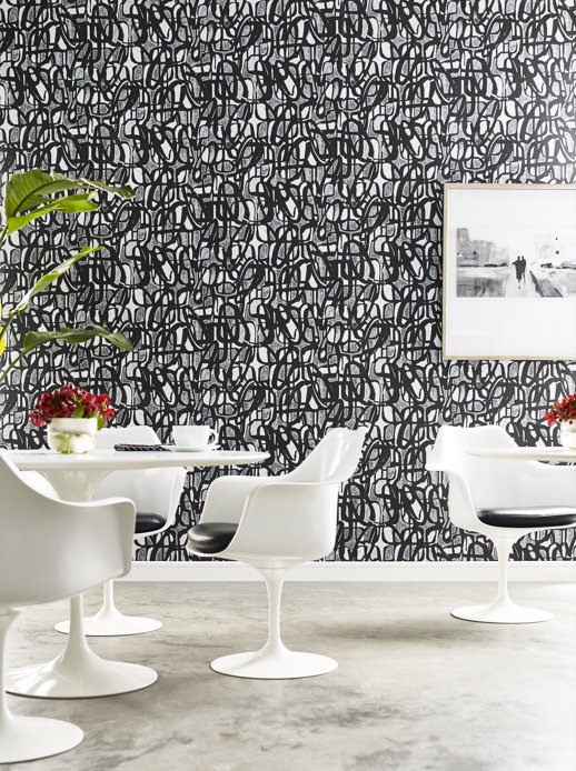 Vinyl Wall Covering Invinci Vox Raven Room Scene