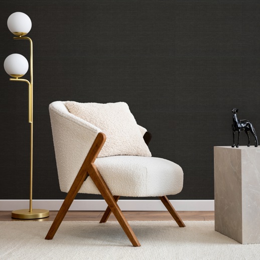 Vinyl Wall Covering Len-Tex Contract Stitched Squares Cloud Nine Room Scene