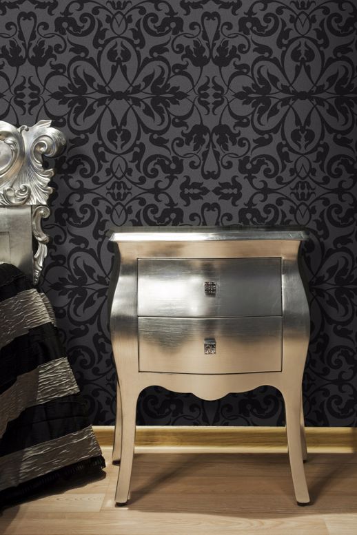 Vinyl Wall Covering Len-Tex Contract Trinity White Pearl Room Scene
