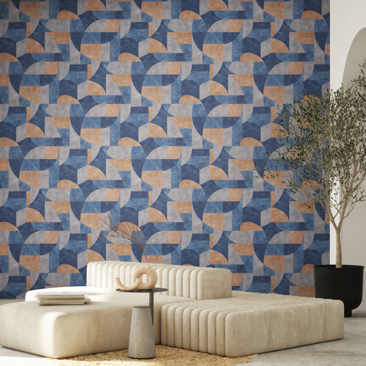 Vinyl Wall Covering NVOLVE Mirada Canyon Night Room Scene