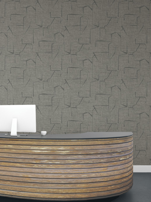 Vinyl Wall Covering Restoration Elements Kilbourne Lines Blue Cargo Room Scene