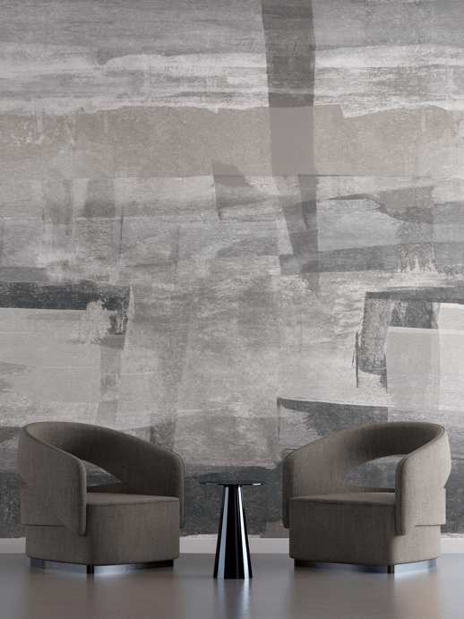 Vinyl Wall Covering Restoration Elements Perception Blue Cargo Room Scene