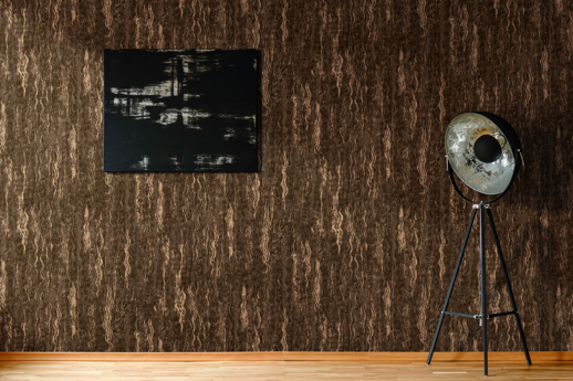 Vinyl Wall Covering Restoration Elements Volcanic Glow Arctic Shell Room Scene