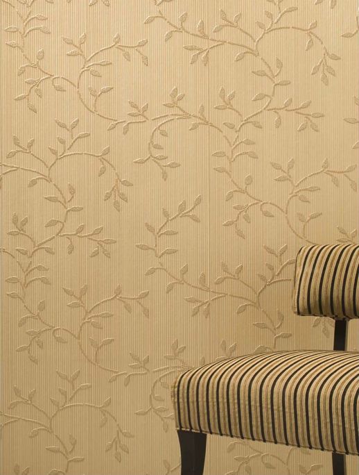 Specialty Wallcovering Solari Fiori Olivene Room Scene