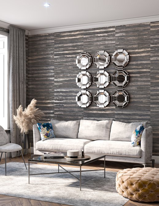 Specialty Wallcovering Specialty Wallcoverings Denevan Eel Room Scene