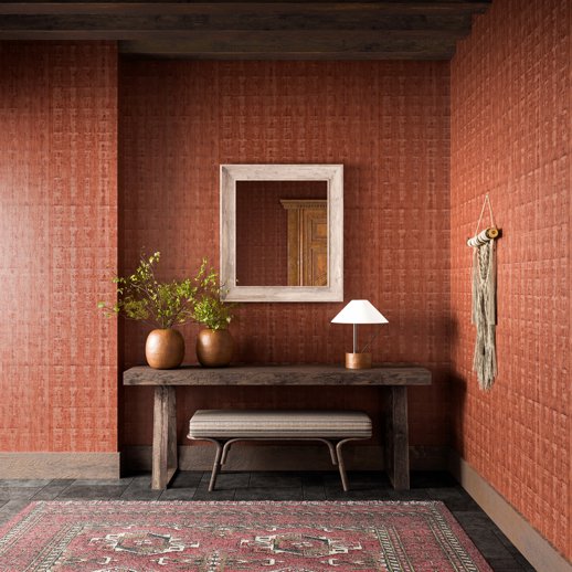 Specialty Wallcovering Specialty Wallcoverings Manolo Ganache Room Scene