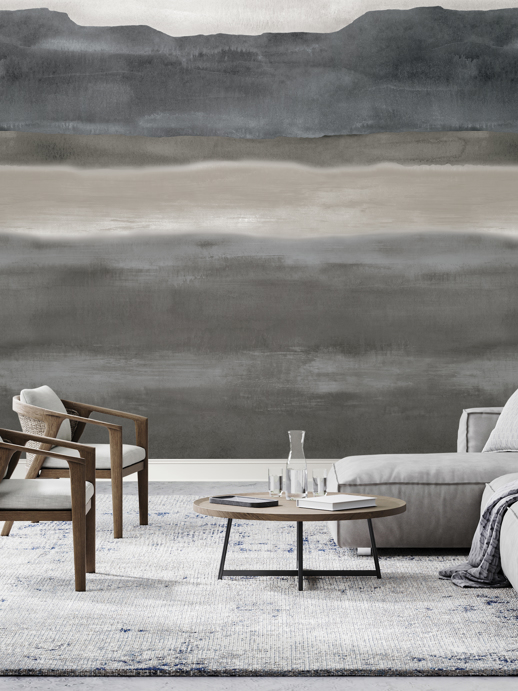 Vinyl Wall Covering Thom Filicia Distance Storm Room Scene