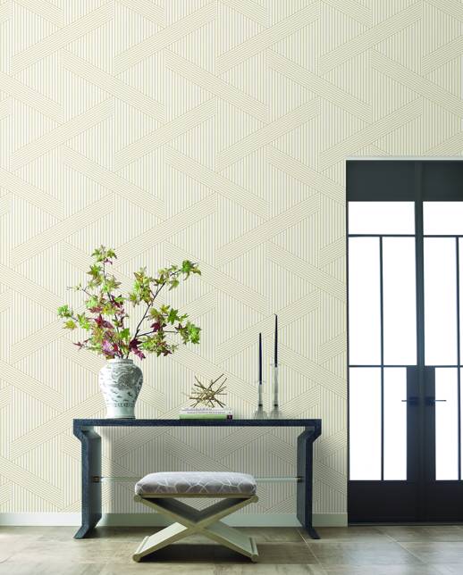 Vinyl Wall Covering Thom Filicia Proximity Micro Bleached Room Scene