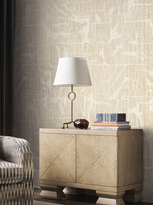 Vinyl Wall Covering Thom Filicia Sector Plaster Room Scene