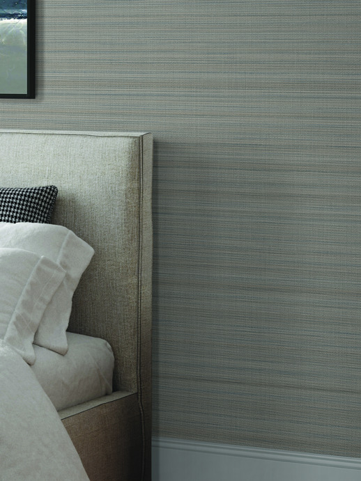 Vinyl Wall Covering Thom Filicia Subtle Sisal Crème Room Scene