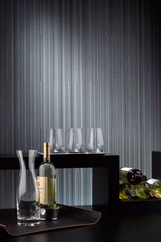 Vinyl Wall Covering Vycon Contract Borderline Ginger Room Scene