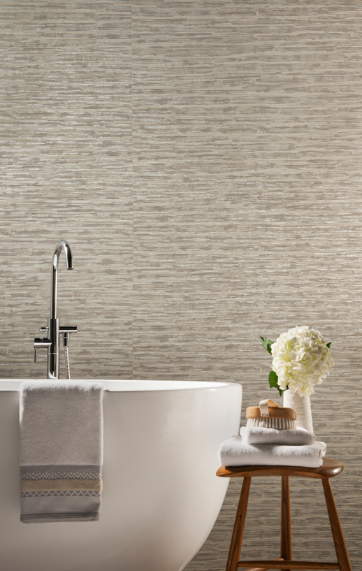 Vinyl Wall Covering Vycon Contract Brushstroke Willow Creek Room Scene