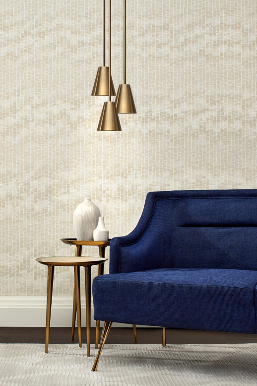 Vinyl Wall Covering Vycon Contract Dash-ing Beige Room Scene