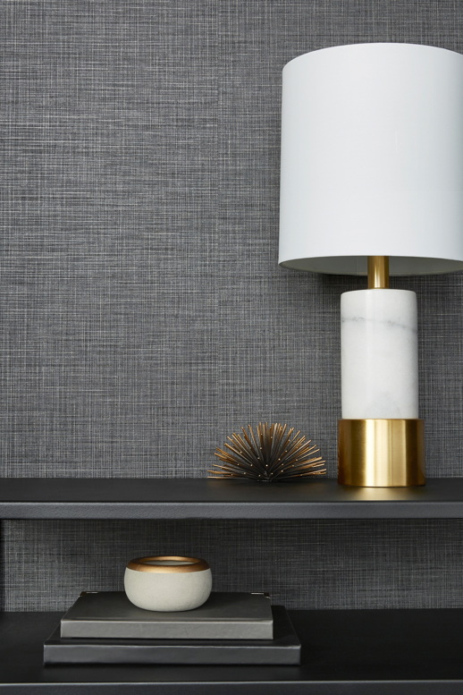 Vinyl Wall Covering Vycon Contract Fresh Mesh Pearl Grey Room Scene