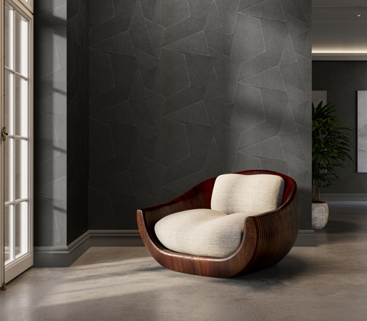 Vinyl Wall Covering Vycon Contract Moondust Rays Quartz Room Scene