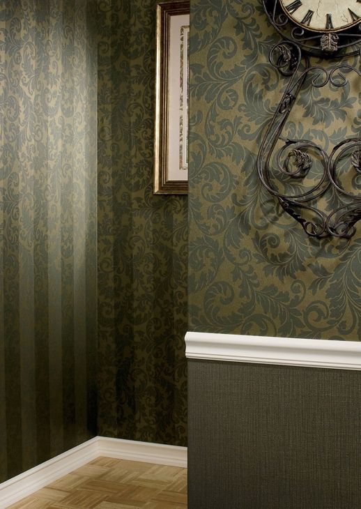 Vinyl Wall Covering Vycon Contract Tiara Vintage Burgundy Room Scene