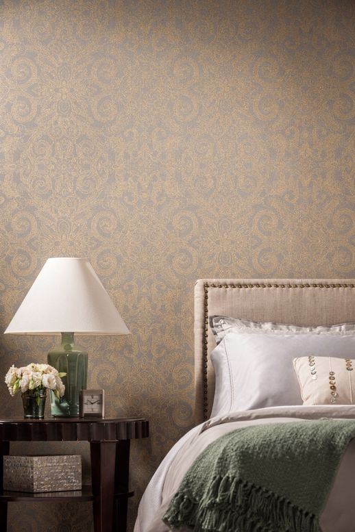Vinyl Wall Covering Vycon Contract Tweed Embroidery White Cliffs Room Scene