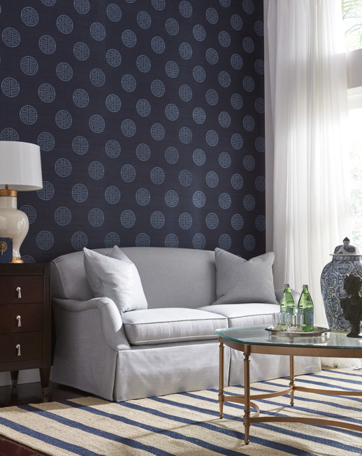 Vinyl Wall Covering Barclay Butera Empire Room Scene